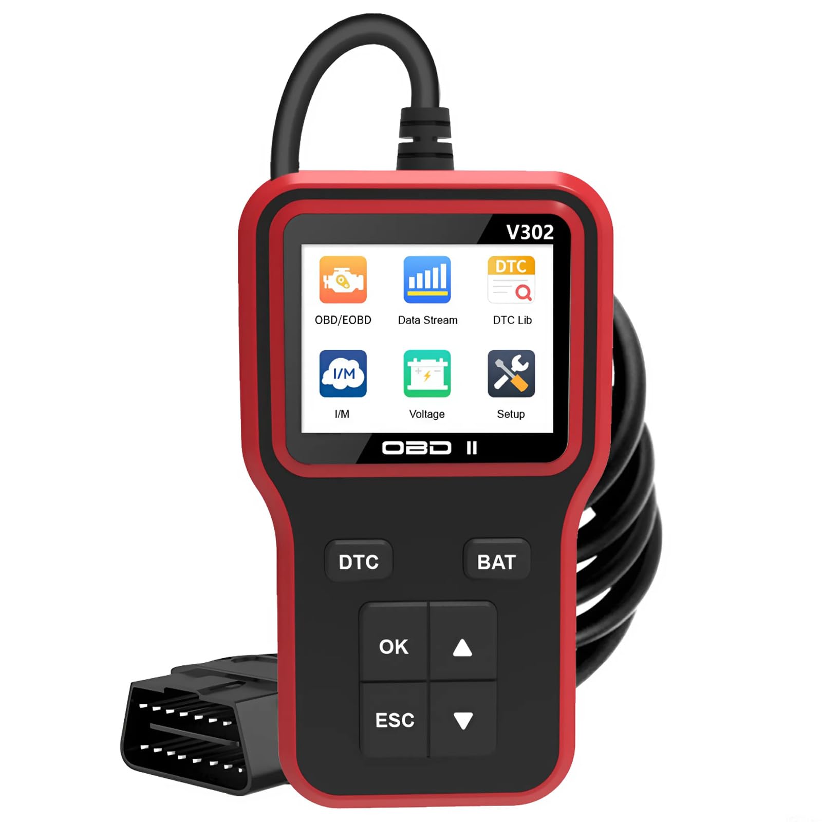 OBD2 Diagnosegerät von MMOBIEL - Check Engine Car Code Reader mit Reset, I/M Bereitschaft, Freeze Frame, Mode 8 usw. - OBDII/EOBD Auslesegerät Auto für alle Fahrzeuge die OBDII-Protokoll Entsprechen OBD2 Diagnosegerät von MMOBIEL - Check Engine Car Code Reader mit Reset, I/M Bereitschaft, Freeze Frame, Mode 8 usw. - OBDII/EOBD Auslesegerät Auto für alle Fahrzeuge die OBDII-Protokoll Entsprechen von MMOBIEL