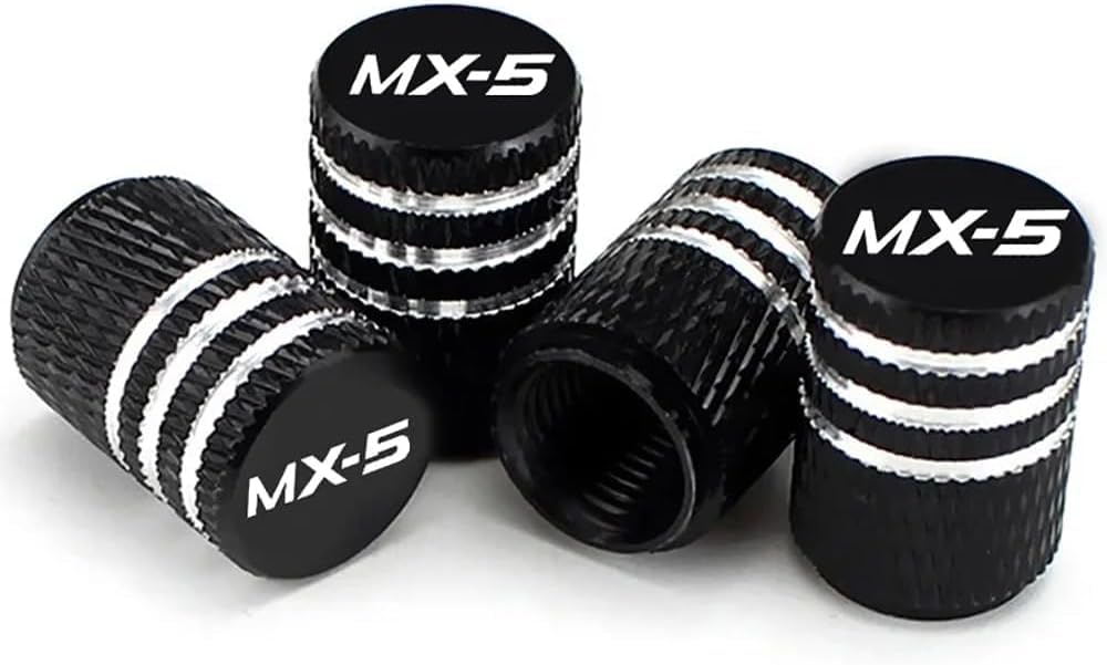 4 Stück Ventilkappen für Autoreifen und - räder für Mazda MX-5, Autoventil Kappe, Reifen Ventilkappen Auto Zubehör,A 4 Stück Ventilkappen für Autoreifen und - räder für Mazda MX-5, Autoventil Kappe, Reifen Ventilkappen Auto Zubehör,A von MMPZZ