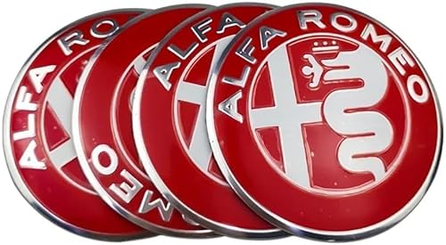 MMPZZ 4 Stück Radkappenaufkleber für Alfa Romeo Mito Giulia Giulietta 147 155 156 159, Auto-Radkappen-Dekorationsaufkleber Einfach zu Verwenden für Die Autoraddekoration,D MMPZZ 4 Stück Radkappenaufkleber für Alfa Romeo Mito Giulia Giulietta 147 155 156 159, Auto-Radkappen-Dekorationsaufkleber Einfach zu Verwenden für Die Autoraddekoration,D von MMPZZ