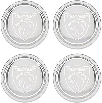 MMPZZ 4 Stück Radkappenaufkleber für Peugeot, Auto-Radkappen-Dekorationsaufkleber Einfach zu Verwenden für Die Autoraddekoration,C von MMPZZ