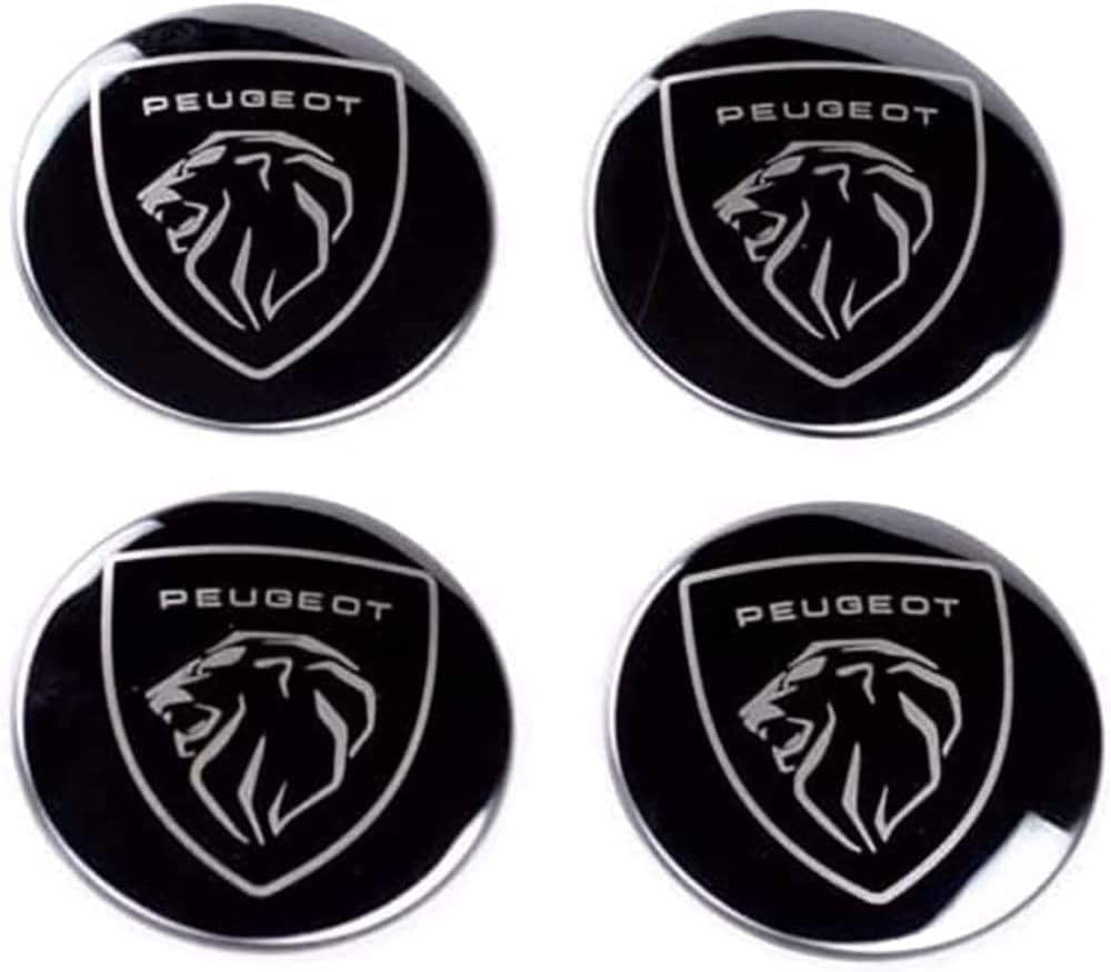 MMPZZ 4 Stück Radkappenaufkleber für Peugeot New 5008 4008 3008 2008 508 408 308 208 RCZ, Auto-Radkappen-Dekorationsaufkleber Einfach zu Verwenden für Die Autoraddekoration MMPZZ 4 Stück Radkappenaufkleber für Peugeot New 5008 4008 3008 2008 508 408 308 208 RCZ, Auto-Radkappen-Dekorationsaufkleber Einfach zu Verwenden für Die Autoraddekoration von MMPZZ