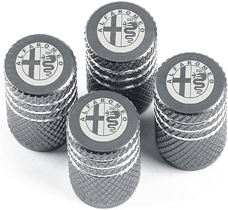 MMPZZ 4 Stück Ventilkappen für Autoreifen und - räder für Alfa Romeo, Autoventil Kappe, Reifen Ventilkappen Auto Zubehör,C MMPZZ 4 Stück Ventilkappen für Autoreifen und - räder für Alfa Romeo, Autoventil Kappe, Reifen Ventilkappen Auto Zubehör,C von MMPZZ