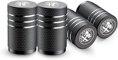 MMPZZ 4 Stück Ventilkappen für Autoreifen und - räder für Alfa Romeo Tonale, Autoventil Kappe, Reifen Ventilkappen Auto Zubehör,F MMPZZ 4 Stück Ventilkappen für Autoreifen und - räder für Alfa Romeo Tonale, Autoventil Kappe, Reifen Ventilkappen Auto Zubehör,F von MMPZZ
