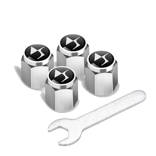 MMPZZ 4 Stück Ventilkappen für Autoreifen und - räder für Citroen DS9 DS7 DS3 DS4 DS4S DS5 DS6, Autoventil Kappe, Reifen Ventilkappen Auto Zubehör,B MMPZZ 4 Stück Ventilkappen für Autoreifen und - räder für Citroen DS9 DS7 DS3 DS4 DS4S DS5 DS6, Autoventil Kappe, Reifen Ventilkappen Auto Zubehör,B von MMPZZ