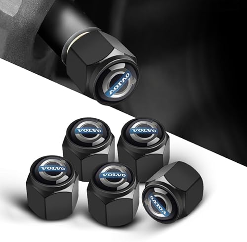 MMPZZ 4 Stück Ventilkappen für Autoreifen und - räder für Volvo, Autoventil Kappe, Reifen Ventilkappen Auto Zubehör,B MMPZZ 4 Stück Ventilkappen für Autoreifen und - räder für Volvo, Autoventil Kappe, Reifen Ventilkappen Auto Zubehör,B von MMPZZ