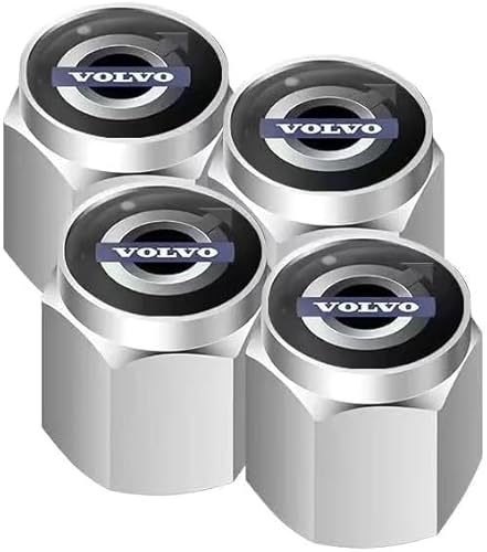 MMPZZ 4 Stück Ventilkappen für Autoreifen und - räder für Volvo EX30, Autoventil Kappe, Reifen Ventilkappen Auto Zubehör,A MMPZZ 4 Stück Ventilkappen für Autoreifen und - räder für Volvo EX30, Autoventil Kappe, Reifen Ventilkappen Auto Zubehör,A von MMPZZ