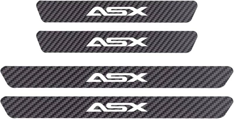 MMPZZ Auto Einstiegsleisten Schutzfolie Kohlefaser Türschweller für Mitsubishi L200 Outlander COLT ASX, Anti Scratch Türschweller Schutz Leisten Auto Zubehör,D von MMPZZ