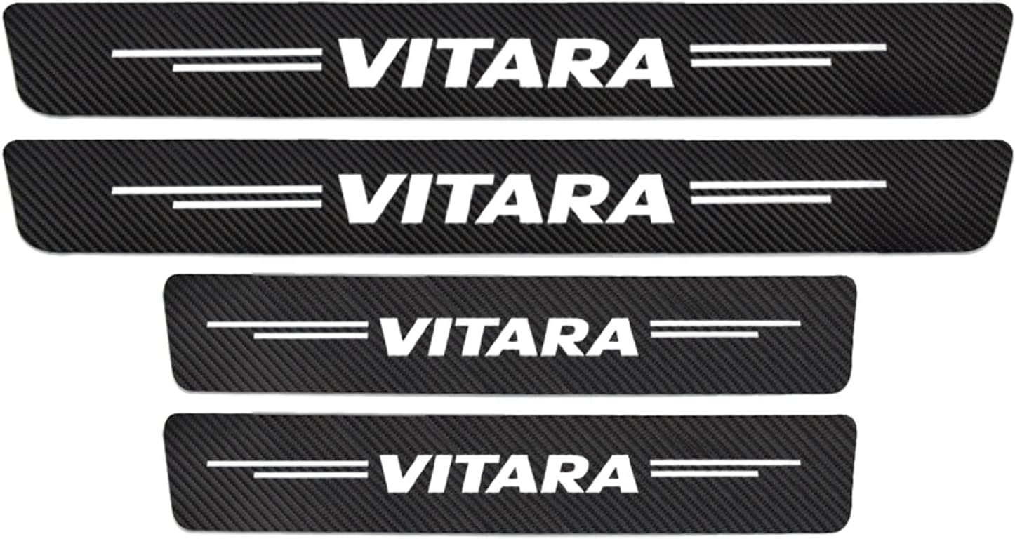 MMPZZ Auto Einstiegsleisten Schutzfolie Kohlefaser Türschweller für Suzuki Vitara, Anti Scratch Türschweller Schutz Leisten Auto Zubehör MMPZZ Auto Einstiegsleisten Schutzfolie Kohlefaser Türschweller für Suzuki Vitara, Anti Scratch Türschweller Schutz Leisten Auto Zubehör von MMPZZ
