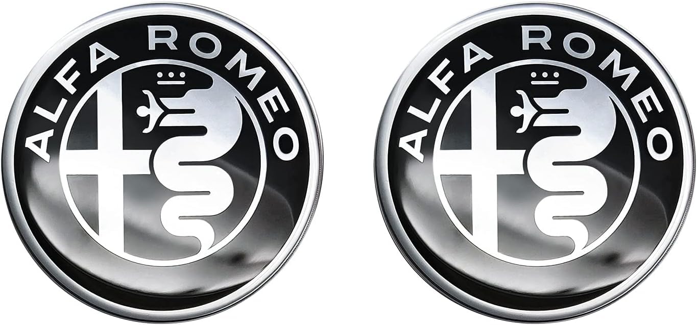 MMPZZ Auto Logo Aufkleber für Alfa Romeo, Kühlergrill Logo & Kofferraum-Emblem Emblem Emblem Heckklappe Kofferraum Kotflügel Auto Dekoration,48mm MMPZZ Auto Logo Aufkleber für Alfa Romeo, Kühlergrill Logo & Kofferraum-Emblem Emblem Emblem Heckklappe Kofferraum Kotflügel Auto Dekoration,48mm von MMPZZ