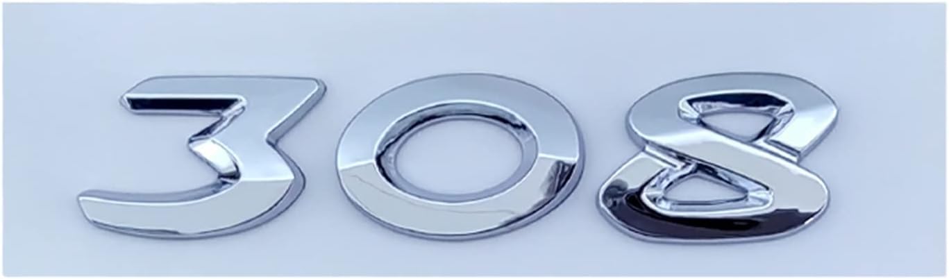 MMPZZ Auto Logo Aufkleber für Peugeot 206 207 301 307 308 408 508, Kühlergrill Logo & Kofferraum-Emblem Emblem Emblem Heckklappe Kofferraum Kotflügel Auto Dekoration,G-Silver MMPZZ Auto Logo Aufkleber für Peugeot 206 207 301 307 308 408 508, Kühlergrill Logo & Kofferraum-Emblem Emblem Emblem Heckklappe Kofferraum Kotflügel Auto Dekoration,G-Silver von MMPZZ