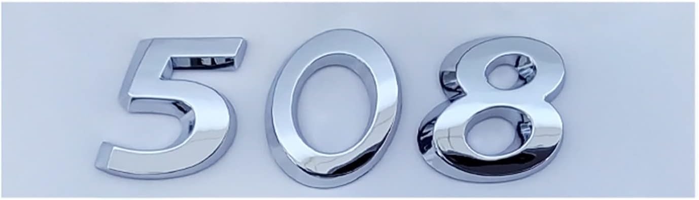 MMPZZ Auto Logo Aufkleber für Peugeot 206 207 301 307 308 408 508, Kühlergrill Logo & Kofferraum-Emblem Emblem Emblem Heckklappe Kofferraum Kotflügel Auto Dekoration,H-Silver MMPZZ Auto Logo Aufkleber für Peugeot 206 207 301 307 308 408 508, Kühlergrill Logo & Kofferraum-Emblem Emblem Emblem Heckklappe Kofferraum Kotflügel Auto Dekoration,H-Silver von MMPZZ