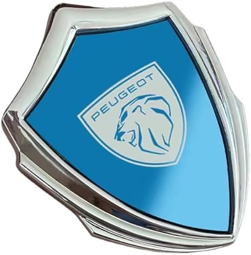 MMPZZ Auto Logo Aufkleber für Peugeot RCZ, Kühlergrill Logo & Kofferraum-Emblem Emblem Emblem Heckklappe Kofferraum Kotflügel Auto Dekoration,B von MMPZZ