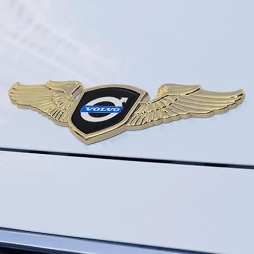 MMPZZ Auto Logo Aufkleber für Volvo XC60, Kühlergrill Logo & Kofferraum-Emblem Emblem Emblem Heckklappe Kofferraum Kotflügel Auto Dekoration,Gold MMPZZ Auto Logo Aufkleber für Volvo XC60, Kühlergrill Logo & Kofferraum-Emblem Emblem Emblem Heckklappe Kofferraum Kotflügel Auto Dekoration,Gold von MMPZZ