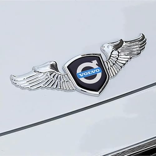 MMPZZ Auto Logo Aufkleber für Volvo XC60, Kühlergrill Logo & Kofferraum-Emblem Emblem Emblem Heckklappe Kofferraum Kotflügel Auto Dekoration,Silver MMPZZ Auto Logo Aufkleber für Volvo XC60, Kühlergrill Logo & Kofferraum-Emblem Emblem Emblem Heckklappe Kofferraum Kotflügel Auto Dekoration,Silver von MMPZZ