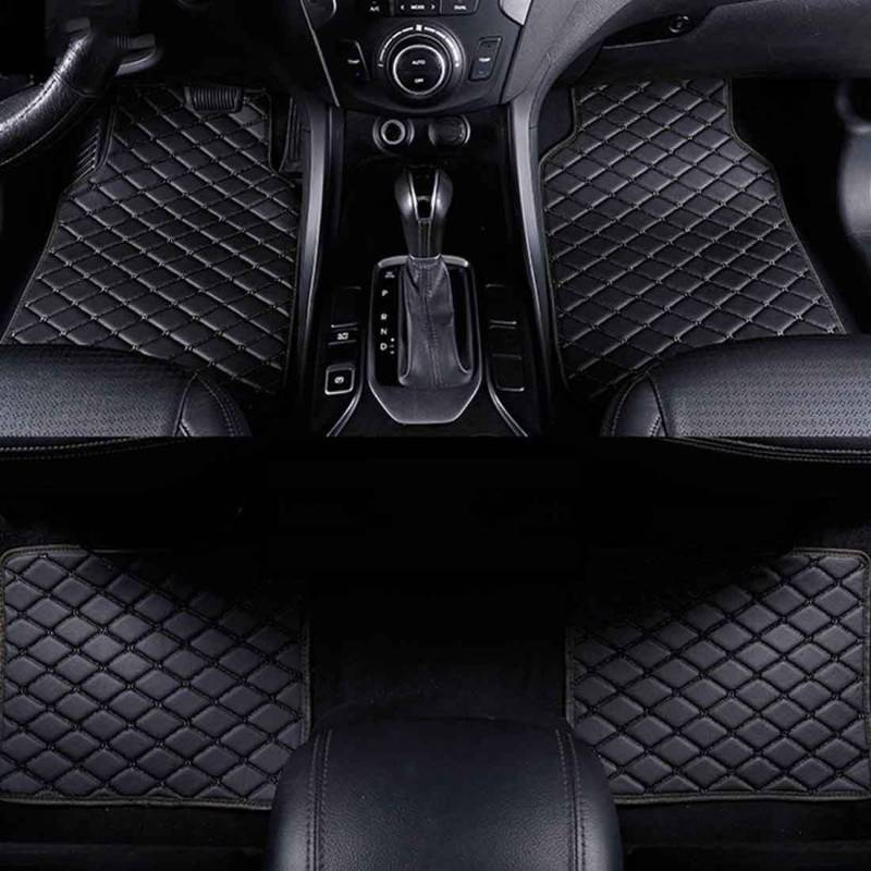 Auto-Fußmatten für Chevrolet Camaro 2010-2015, rutschfeste Fußmatten, wasserdicht, Auto-Fußpolster, Teppichschutz, Zubehör,All-Black von MMUNNA