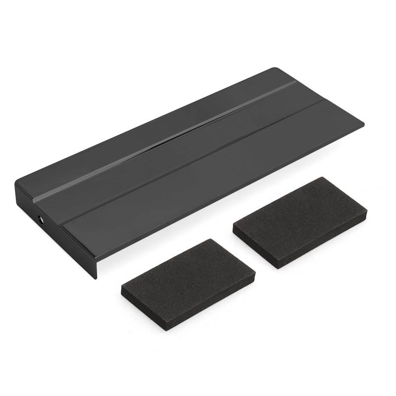 Motorrad Batterieabdeckung Motorrad-Batterieabdeckungssatz mit quadratischem Schlitz, passend für Harley Sportster XLH 1200 883 1991–1997, ersetzt OEM 66347–91 seitliche Batterie everkleidungsabdeckun von MNEVZX