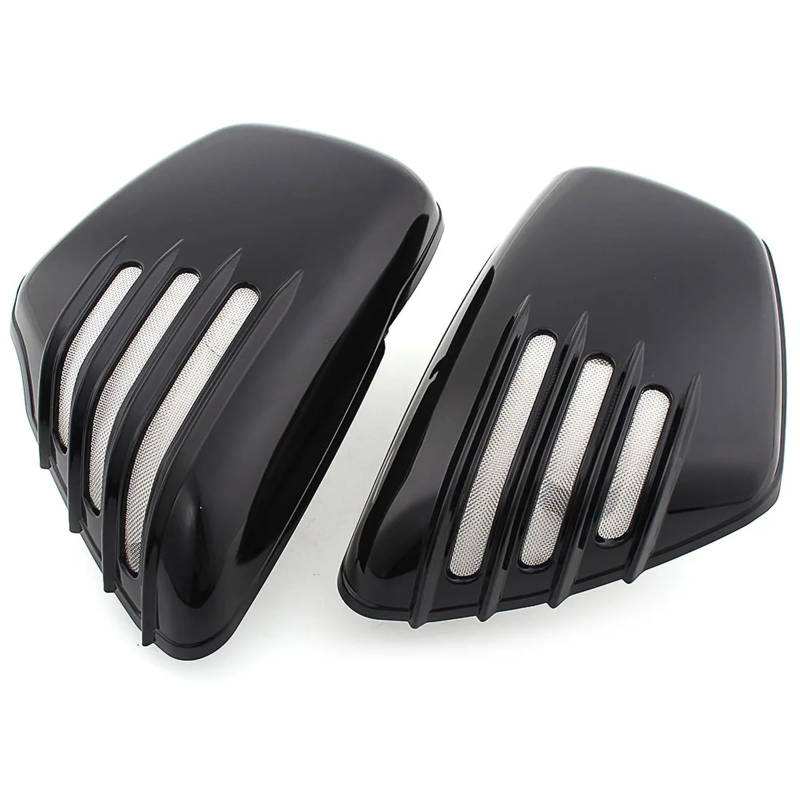 Motorrad Batterieabdeckung Motorrad Seitenverkleidung Batterieabdeckung L&R Batterieschutzplatte Passend für Yamaha Virago XV700 XV750 XV1000 XV1100 84+ seitliche Batterie everkleidungsabdeckungen(Bla von MNEVZX