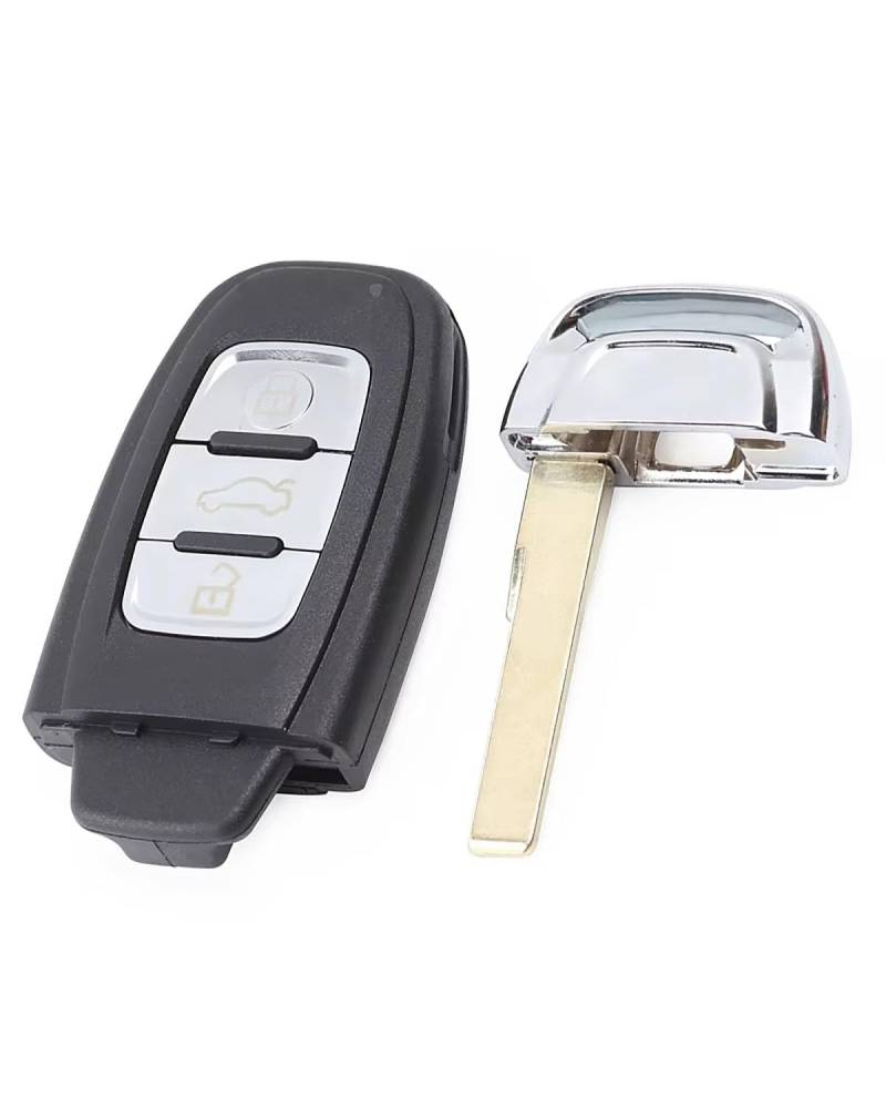 Auto SchlüSselgehäUse Für A6L Für Q7 Klappmodell Verbesserte 3-Tasten-Keyless-Go-Fernbedienung Autoschlüsselgehäuseabdeckung SchlüSselgehäUse von MNNZHG
