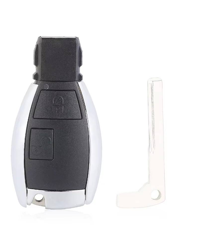 Auto SchlüSselgehäUse Für Benz Für CLS CES W124 W202 Ersatz Modifizierte 2 3 4 Taste Schlüssel Shell Fall Abdeckung SchlüSselgehäUse(2 Button) von MNNZHG