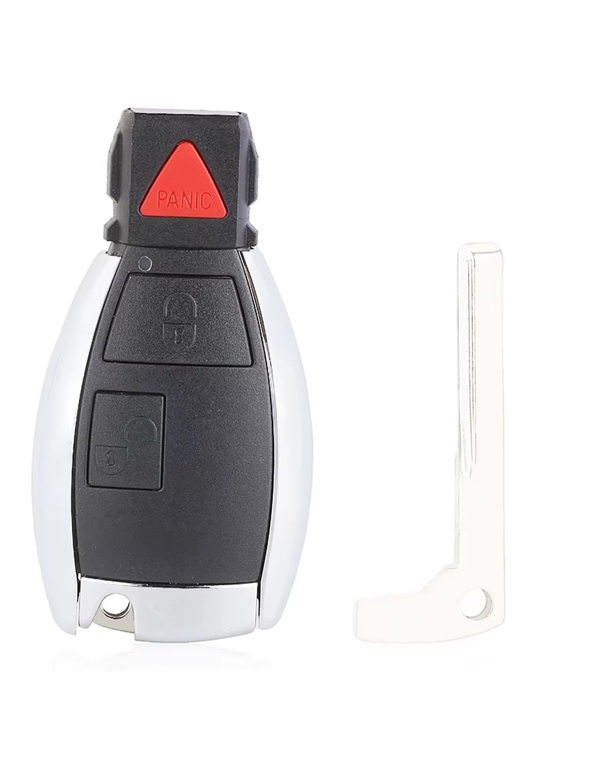 Auto SchlüSselgehäUse Für Benz Für CLS CES W124 W202 Ersatz Modifizierte 2 3 4 Taste Schlüssel Shell Fall Abdeckung SchlüSselgehäUse(2 with Panic Button) von MNNZHG