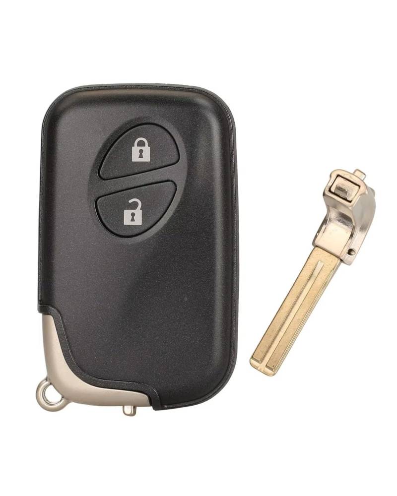 Auto SchlüSselgehäUse Für Lexus Für IS250 Für ES350 Für GS350 Für LS460 GS 2 3 4 Tasten Schlüsselgehäuse Schlüsselanhänger Keyless Entry Shell Blank SchlüSselgehäUse(2 Buttons) von MNNZHG