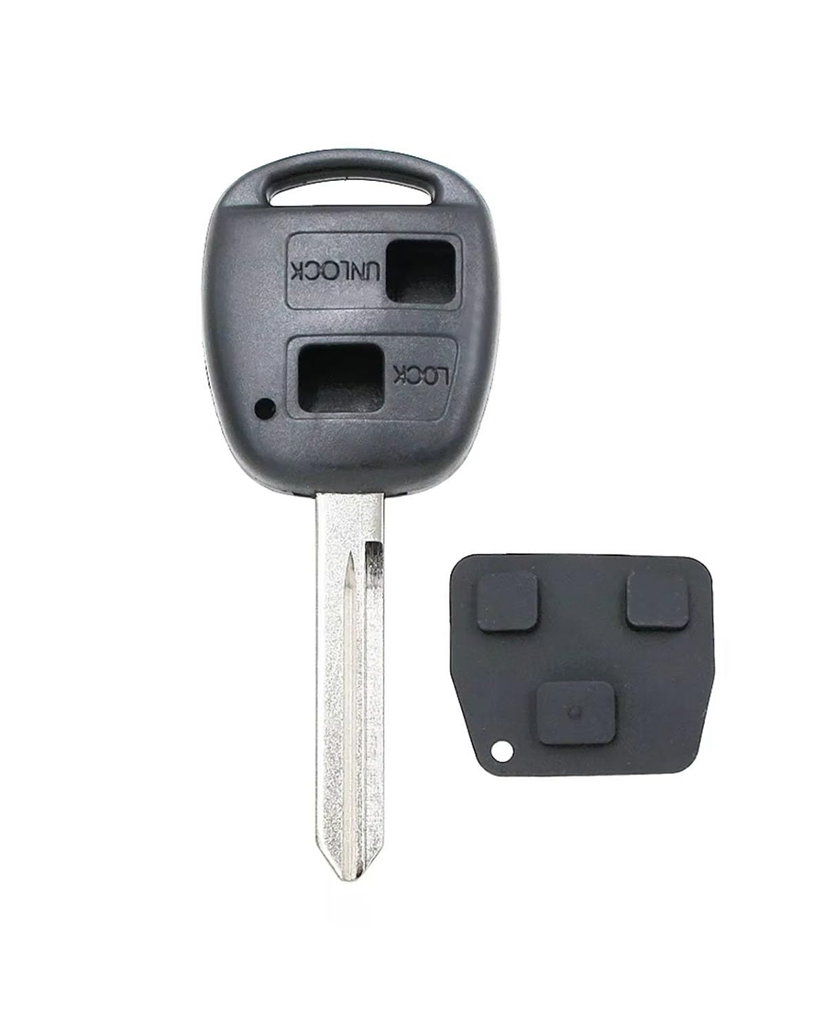 Auto SchlüSselgehäUse Für Yaris 2 3 Tasten Autoschlüssel Shell Fall Fob Auto Schlüsselanhänger Ersatz TOY47 SchlüSselgehäUse(2 Buttons) von MNNZHG