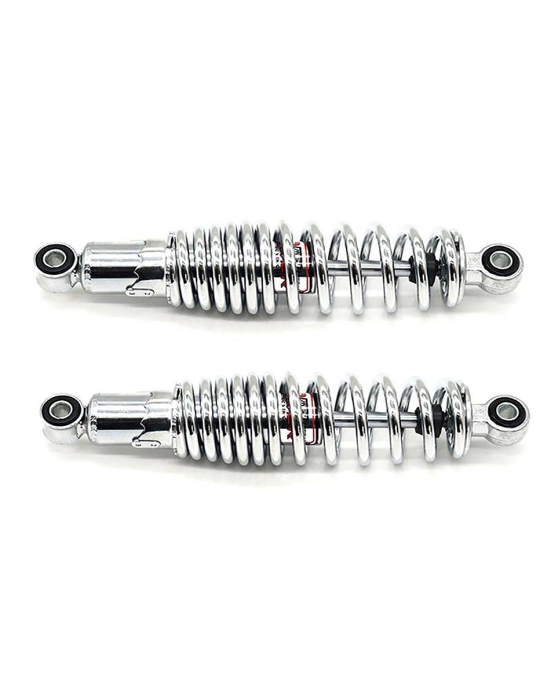 Federbein 250 270 290 310mm Motorrad Stoßdämpfer Suspension Schutz Hinten Stoßdämpfer Off-Road Fahrzeug Stoßdämpfer Dämpfer(270mm Silver) von MNNZHG