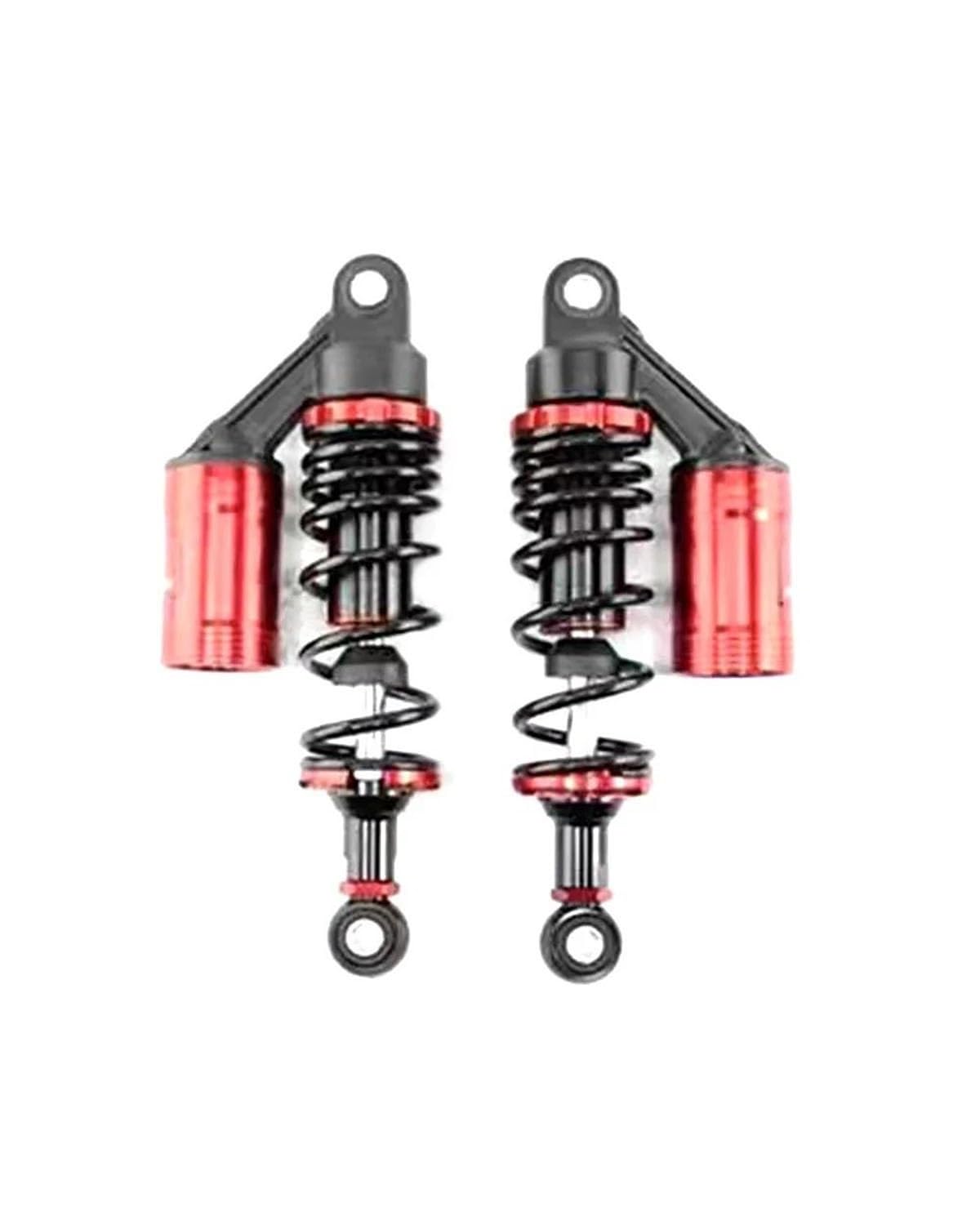 Federbein 265mm Für Yamaha RSZ Jog NIU Ninebot Dirt Pit Bike Motorrad Hinten Stoßdämpfer Roller Elektrische Fahrrad Hinten Suspension Stoßdämpfer Dämpfer(265 Black red 1pair) von MNNZHG
