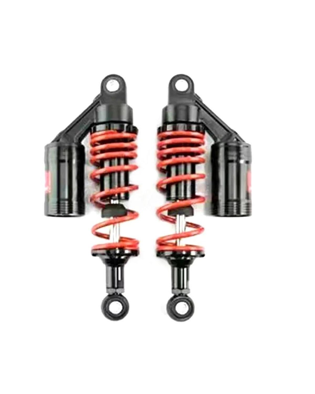 Federbein 265mm Für Yamaha RSZ Jog NIU Ninebot Dirt Pit Bike Motorrad Hinten Stoßdämpfer Roller Elektrische Fahrrad Hinten Suspension Stoßdämpfer Dämpfer(265 Red Black 1pair) von MNNZHG