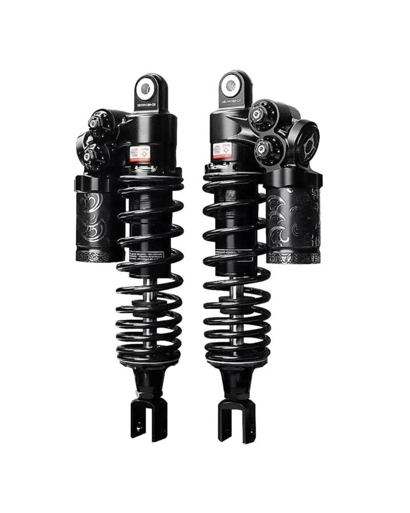 Federbein 270/310/285/325mm Für NIU NQI N1S Ninebot E110P E300P E200p Motorrad Hinten Stoßdämpfer Vorspannung Dämpfung Einstellbar Stoßdämpfer Dämpfer(Black 285MM Fork) von MNNZHG