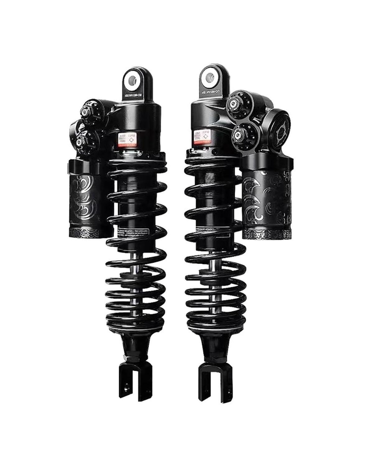Federbein 270/310/285/325mm Für NIU NQI N1S Ninebot E110P E300P E200p Motorrad Hinten Stoßdämpfer Vorspannung Dämpfung Einstellbar Stoßdämpfer Dämpfer(Black 325MM Fork) von MNNZHG