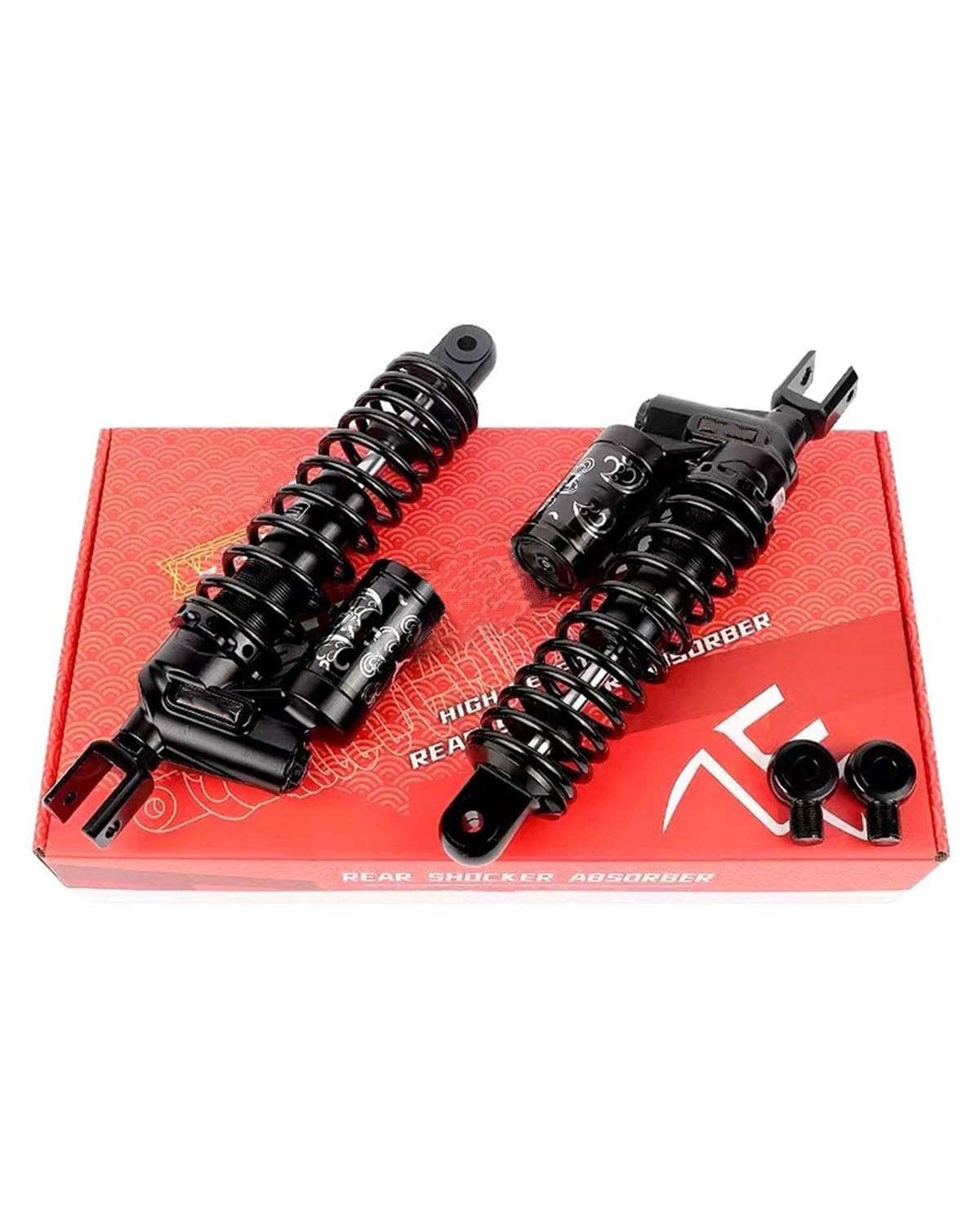 Federbein 290/305mm Für NIU UQI + N1S Ninebot MMAX110P E200p 300p Motorrad Hinten Stoßdämpfer Vorspannung Dämpfung Einstellbar Stoßdämpfer Dämpfer(290MM Black 0) von MNNZHG