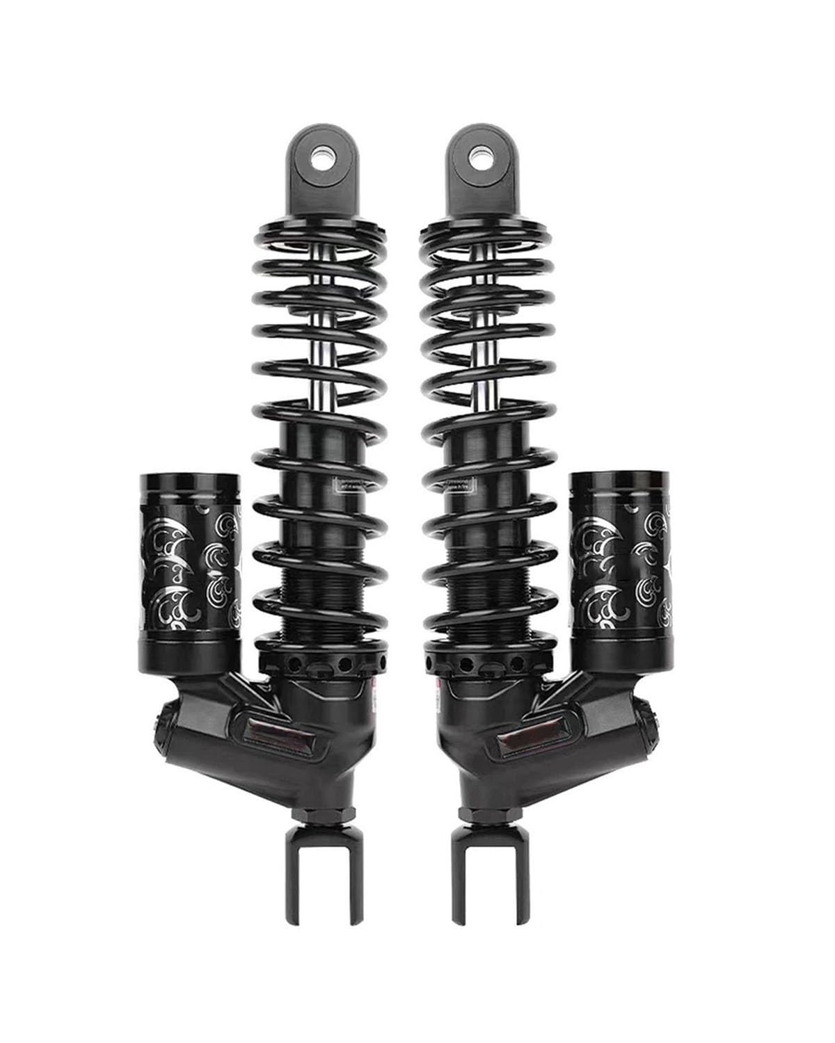 Federbein 290/305mm Für NIU UQI + N1S Ninebot MMAX110P E200p 300p Motorrad Hinten Stoßdämpfer Vorspannung Dämpfung Einstellbar Stoßdämpfer Dämpfer(305MM Black U) von MNNZHG