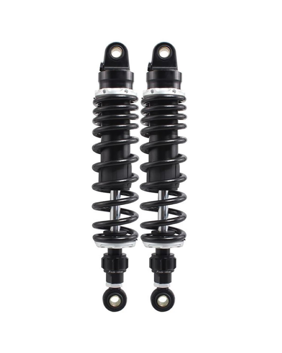 Federbein 320mm Schlitz Dicker Motorrad Stoßdämpfer Puffer Retro Dämpfung Einstellung Hydraulische Modifikation Lifan Motor Fahrzeug Stoßdämpfer Dämpfer(Black 280mm Round Head) von MNNZHG