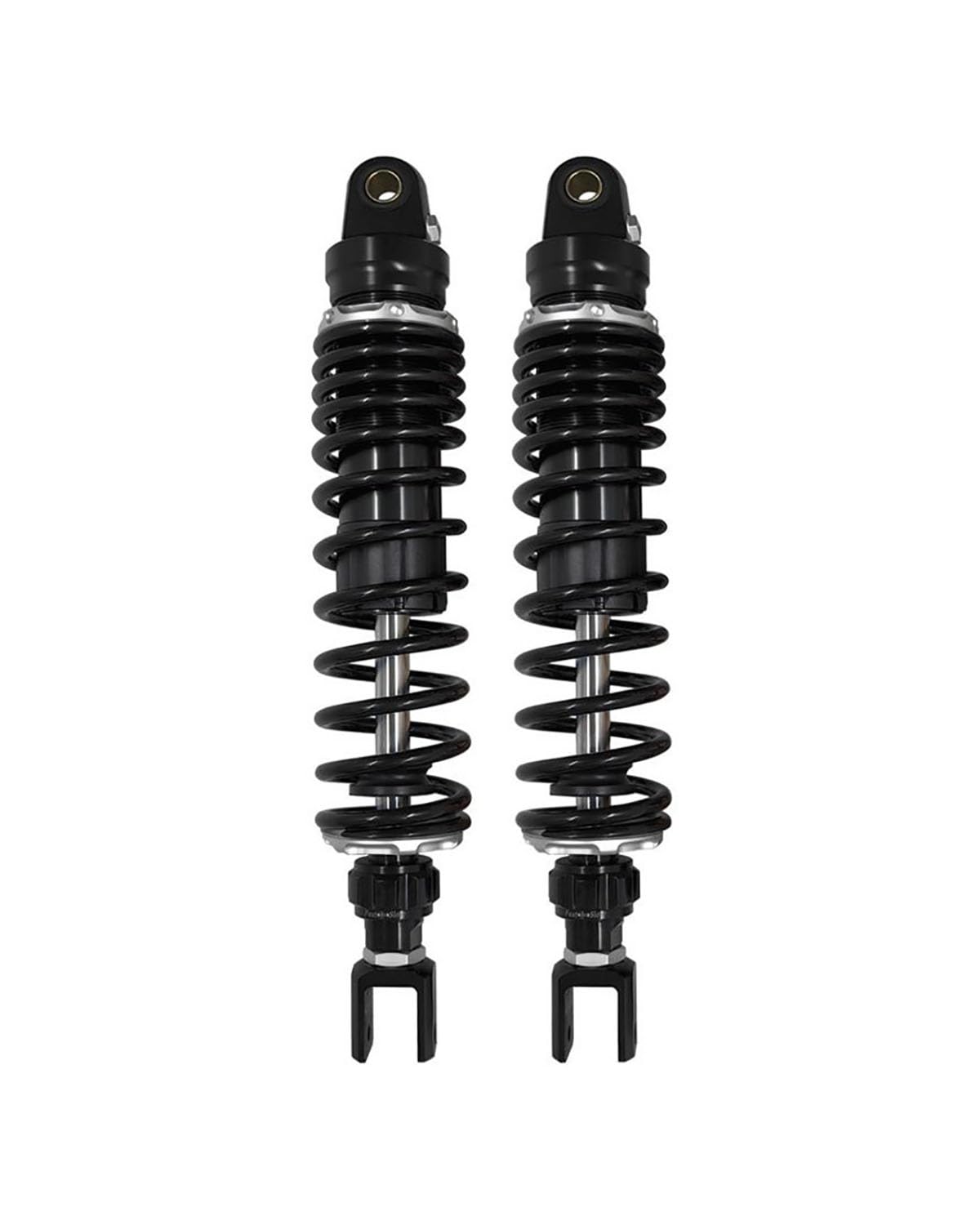 Federbein 320mm Schlitz Dicker Motorrad Stoßdämpfer Puffer Retro Dämpfung Einstellung Hydraulische Modifikation Lifan Motor Fahrzeug Stoßdämpfer Dämpfer(Black 320mm Bottom Slit) von MNNZHG