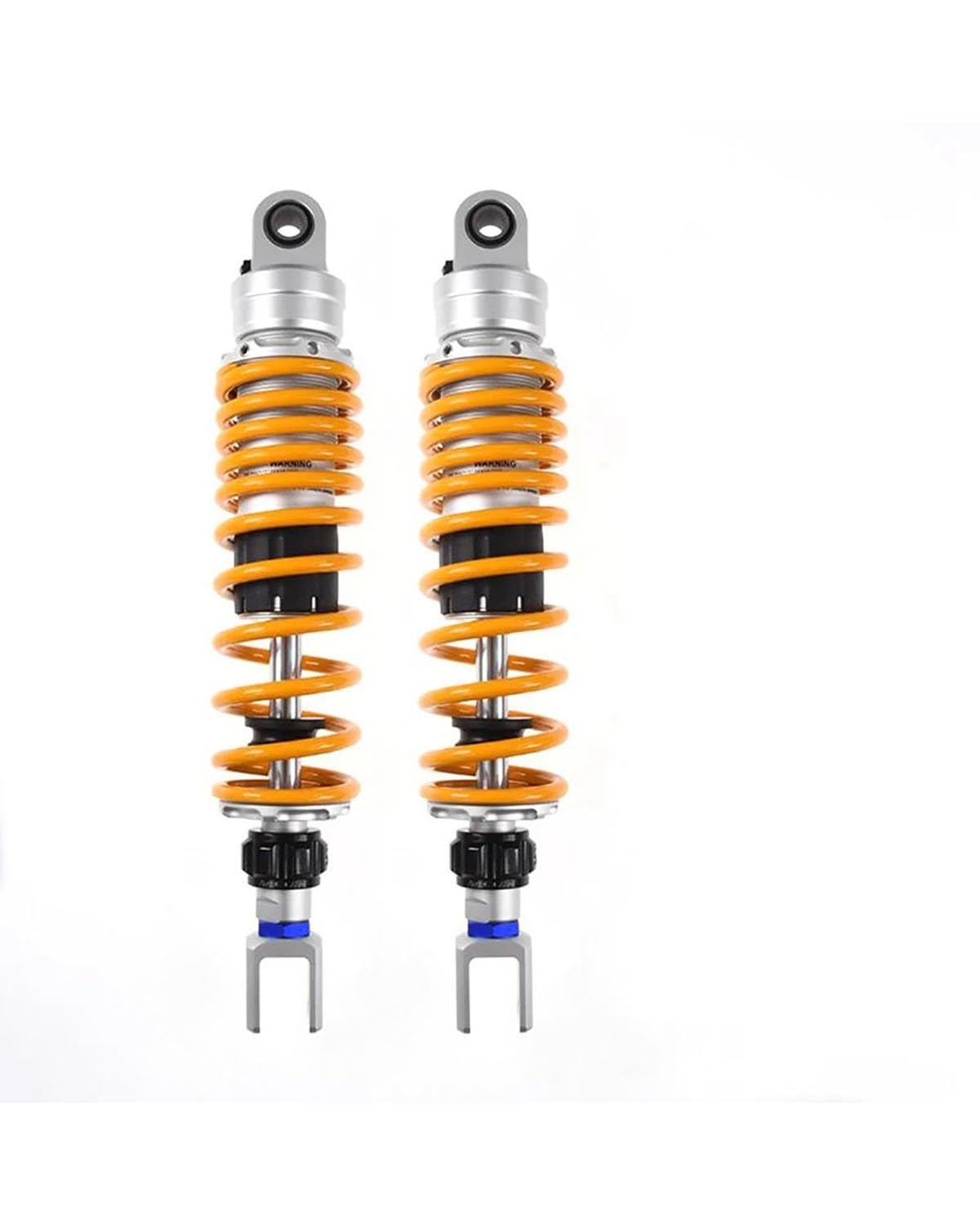 Federbein 320mm Schlitz Dicker Motorrad Stoßdämpfer Puffer Retro Dämpfung Einstellung Hydraulische Modifikation Lifan Motor Fahrzeug Stoßdämpfer Dämpfer(Yellow 320mm Bottom Slit) von MNNZHG