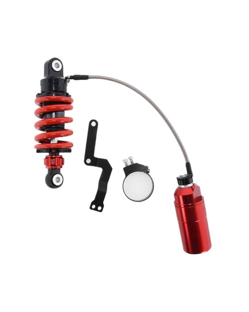 Federbein Für CFMOTO 250NK SOCOTS Stoßdämpfer Modifikation TNTZ125 Motorrad Modifizierter Stoßdämpfer Stoßdämpfer Dämpfer(205mm RED) von MNNZHG