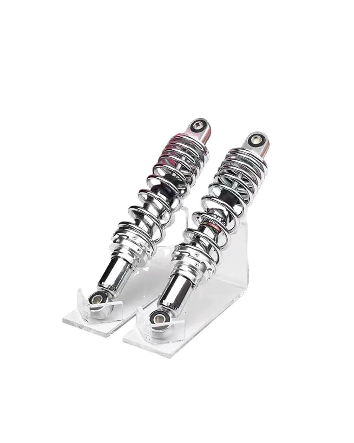 Federbein Für Dirt Bike Pit Bike Quad ATV Roller RSZ Jog NIU Ninebot 270mm 300mm Hinten Stoßdämpfer Motorrad Hinten Suspension Universal Stoßdämpfer Dämpfer(270MM Silver 1pair) von MNNZHG