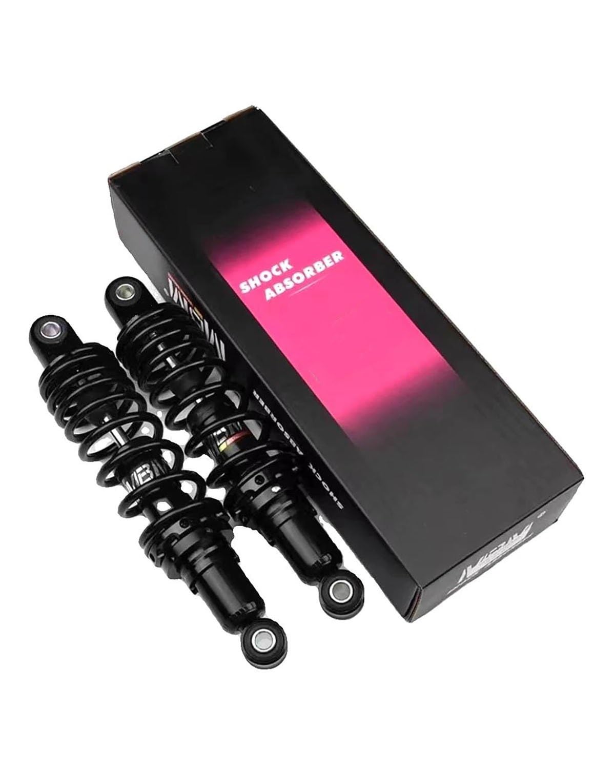 Federbein Für Dirt Bike Pit Bike Quad ATV Roller RSZ Jog NIU Ninebot 270mm 300mm Hinten Stoßdämpfer Motorrad Hinten Suspension Universal Stoßdämpfer Dämpfer(300MM Black 1pair) von MNNZHG