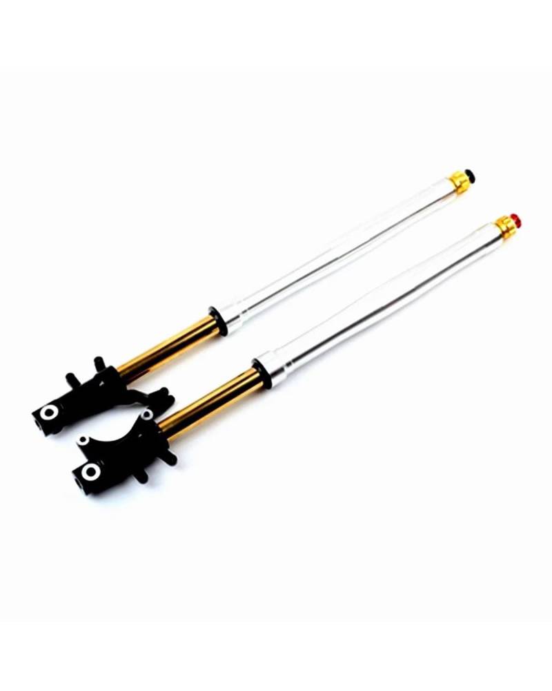 Federbein Für MSX125 SF Für M3 Für M5 M6 Z6 Electric Monkey 720mm Motorrad-Vorderradgabel, Doppelt Verstellbar, Verlängerter Vorderer Stoßdämpfer Stoßdämpfer Dämpfer(720mm Silver) von MNNZHG