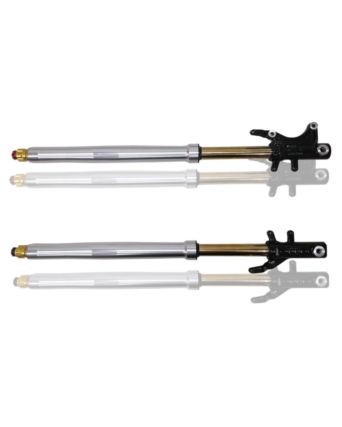 Federbein Für Msx125 Für M3 Für M5 Andere Electric Monkey Motorrad 665mm 715mm Doppelt Verstellbare Vorderradgabel Hydraulischer Stoßdämpfer Vorne Stoßdämpfer Dämpfer(665mm Silver) von MNNZHG