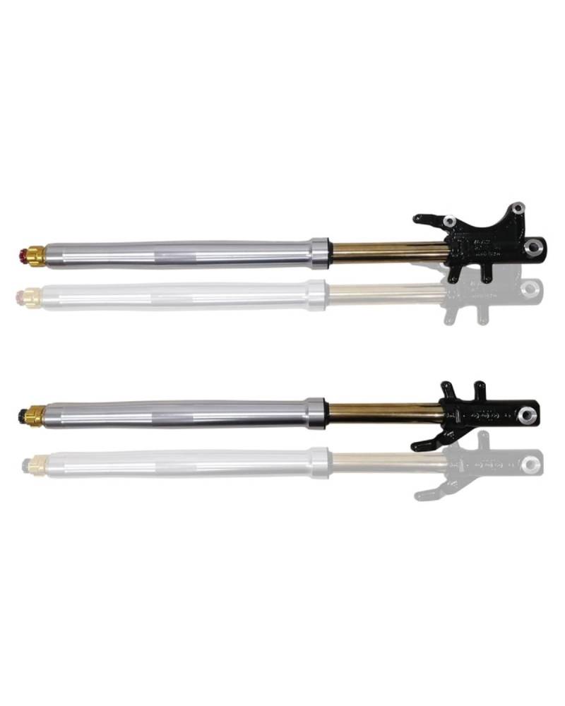 Federbein Für Msx125 Für M3 Für M5 Andere Electric Monkey Motorrad 665mm 715mm Doppelt Verstellbare Vorderradgabel Hydraulischer Stoßdämpfer Vorne Stoßdämpfer Dämpfer(665mm Silver) von MNNZHG