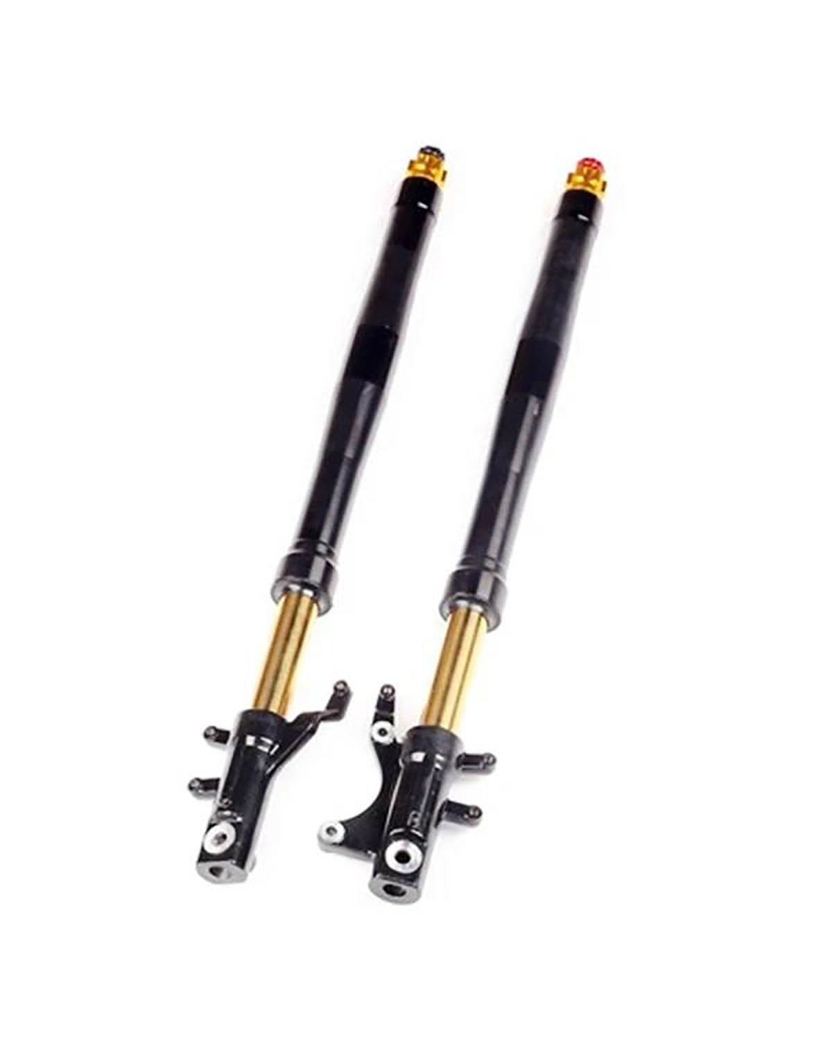Federbein Für Msx125 Für M3 Für M5 Andere Electric Monkey Motorrad 665mm 715mm Doppelt Verstellbare Vorderradgabel Hydraulischer Stoßdämpfer Vorne Stoßdämpfer Dämpfer(715mm Black Golde) von MNNZHG