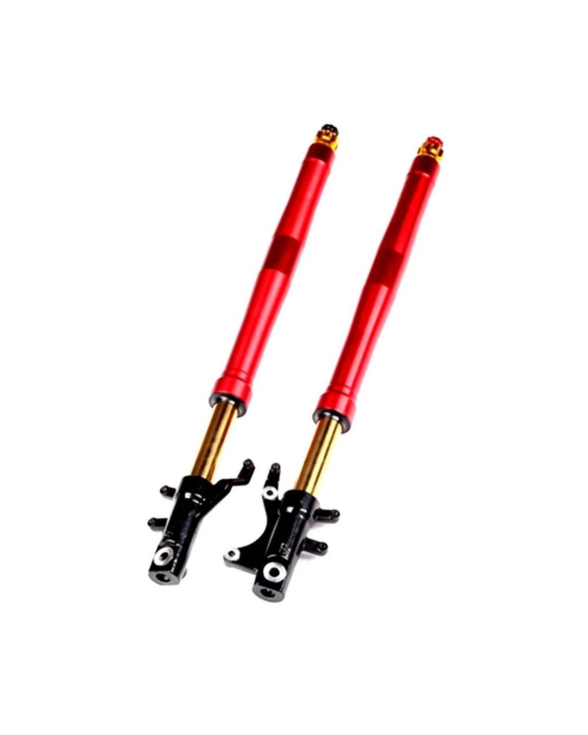 Federbein Für Msx125 Für M3 Für M5 Electric Monkey Motorrad-Vorderradgabel Vorderradaufhängung 720 Mm Doppelt Verstellbarer Erweiterter Stoßdämpfer Stoßdämpfer Dämpfer(Red) von MNNZHG