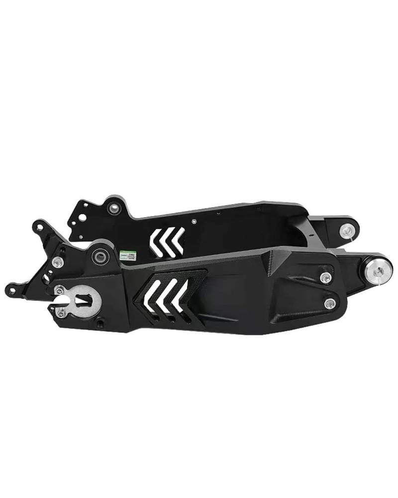 Federbein Für NIU N1S Ninebot E/N/M E-Motorrad Hinterradaufhängung Flachgabel Scheibenbremsen Set CNC Schwinge Stoßdämpfer Bremssattel/Scheibe Stoßdämpfer Dämpfer(Swing Arm Black) von MNNZHG