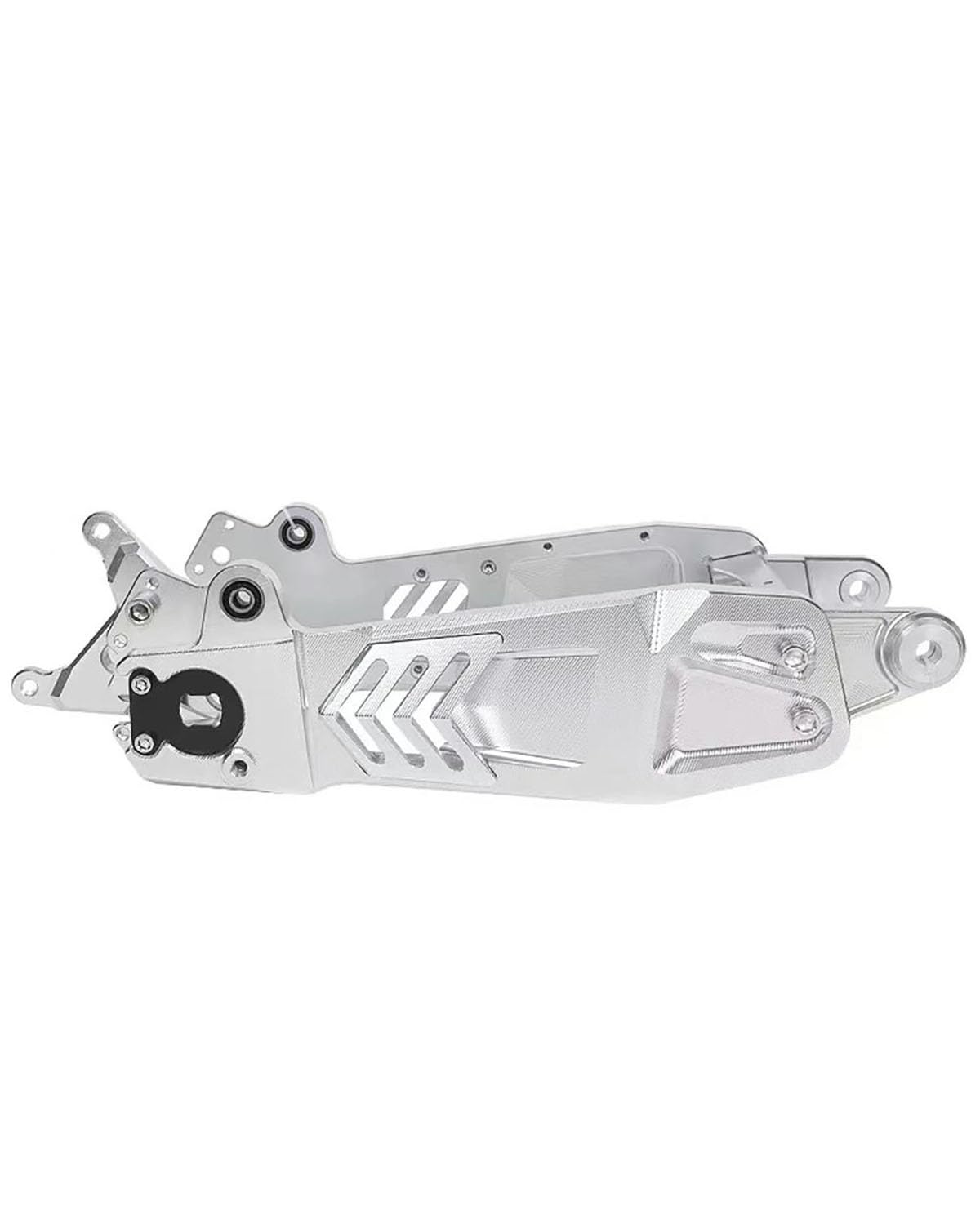 Federbein Für NIU N1S Ninebot E/N/M E-Motorrad Hinterradaufhängung Flachgabel Scheibenbremsen Set CNC Schwinge Stoßdämpfer Bremssattel/Scheibe Stoßdämpfer Dämpfer(Swing Arm Silver) von MNNZHG