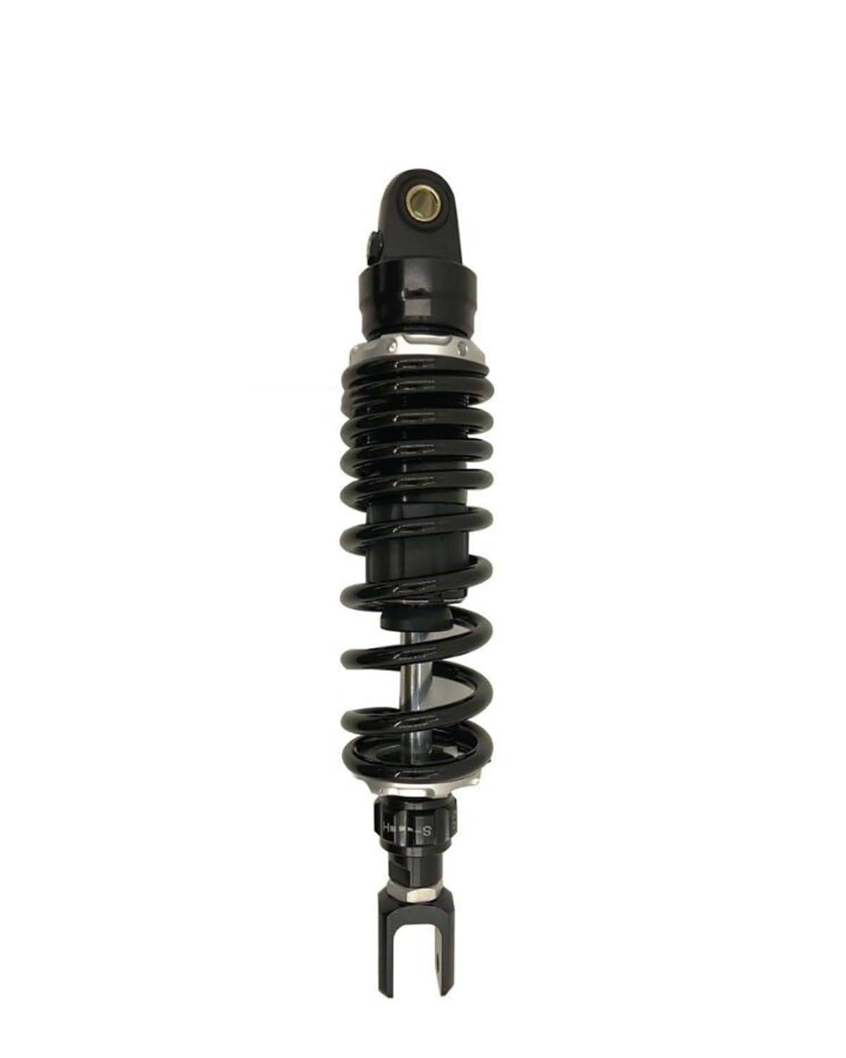 Federbein Für Suzuki Für Yamaha Force Jog RSZ NIU 1 Stücke 300mm Bis 360mm Motorrad Luft Hinten Stoßdämpfer Dämpfung Einstellbar Stoßdämpfer Dämpfer(300mm Black) von MNNZHG