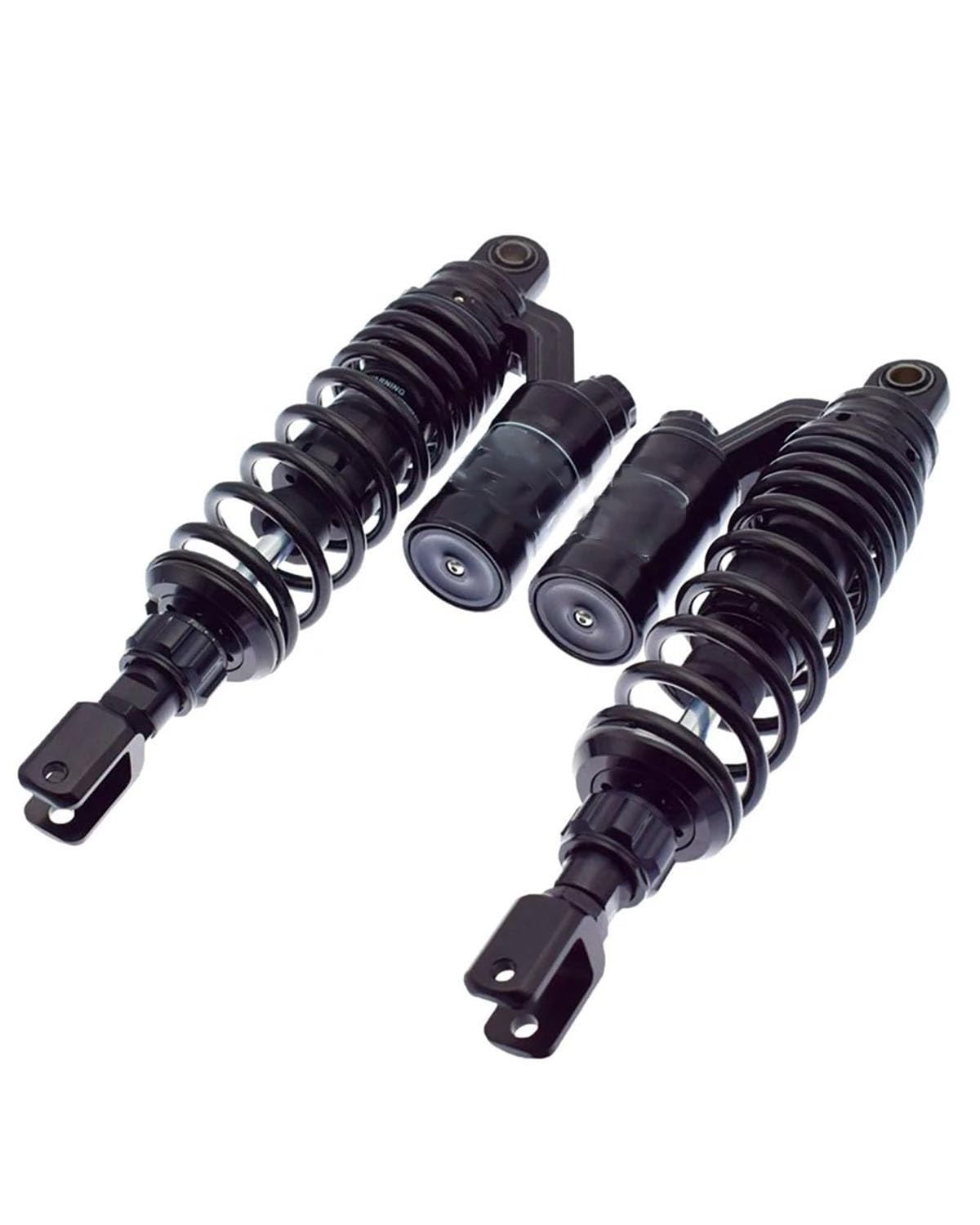 Federbein Für Yamaha BWS NMAX Aerox155 Für Xmax Pcx125 Roller 320mm-360mm Motorrad Hinten Stoßdämpfer Dämpfung Einstellbare Universal Stoßdämpfer Dämpfer(Black 320mm 1pair) von MNNZHG