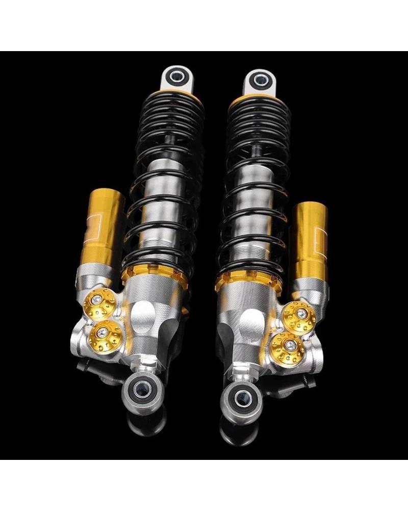 Federbein Für Yamaha BWS Nmax Für Xmax Aerox Gtr125 Pcx125150 NIU Wildfire Universal 310mm Motorrad Hinten Einstellen Dämpfung Stoßdämpfer Stoßdämpfer Dämpfer(310mm Round Golden) von MNNZHG