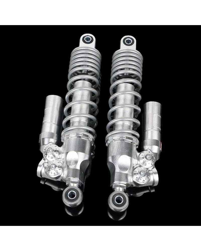 Federbein Für Yamaha BWS Nmax Für Xmax Aerox Gtr125 Pcx125150 NIU Wildfire Universal 310mm Motorrad Hinten Einstellen Dämpfung Stoßdämpfer Stoßdämpfer Dämpfer(310mm Round Silver) von MNNZHG
